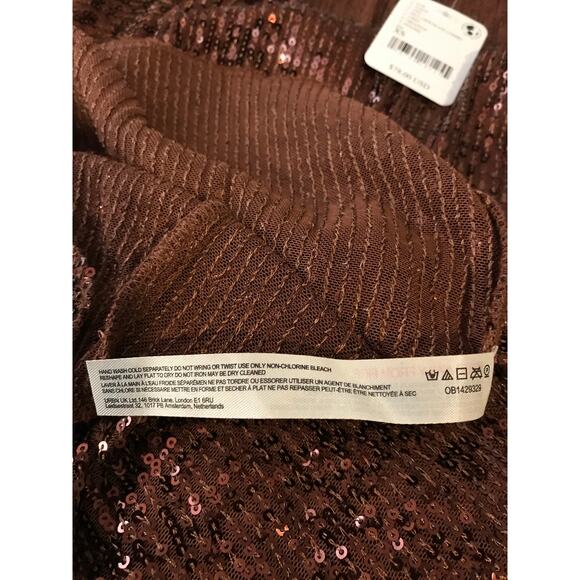 Free People Intimately Gold Rush Long Sleeve Top - Extra Small - Picture 12 of 12